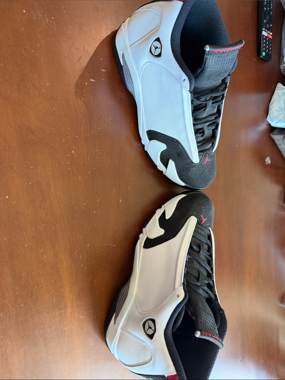 Nike Air Jordan 14 Retro "Black Toe" sneakers. - Picture 7 of 7